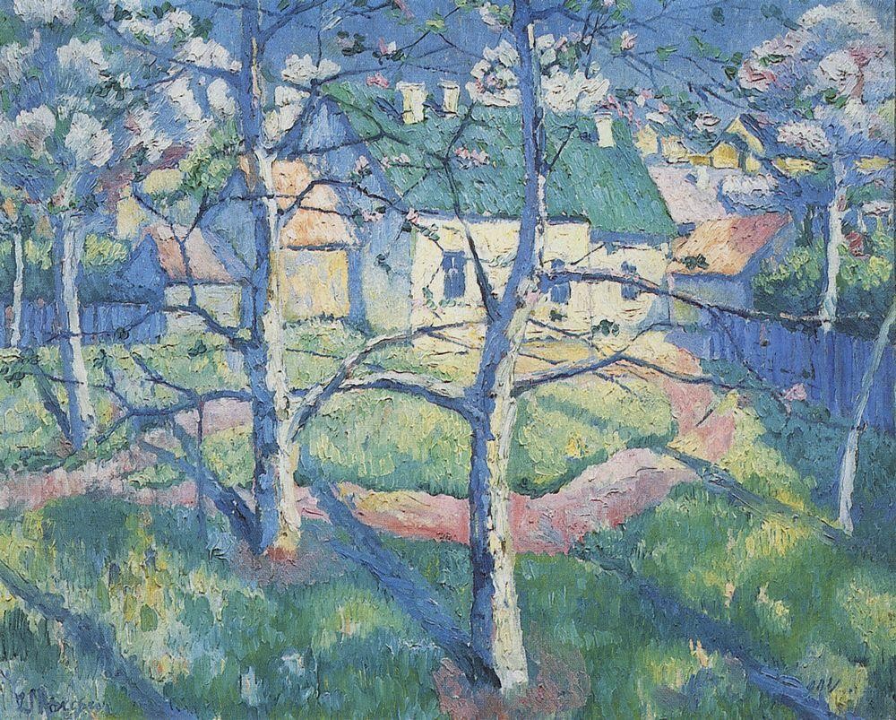 Apple Trees in Blossom by Kazimir Malevich