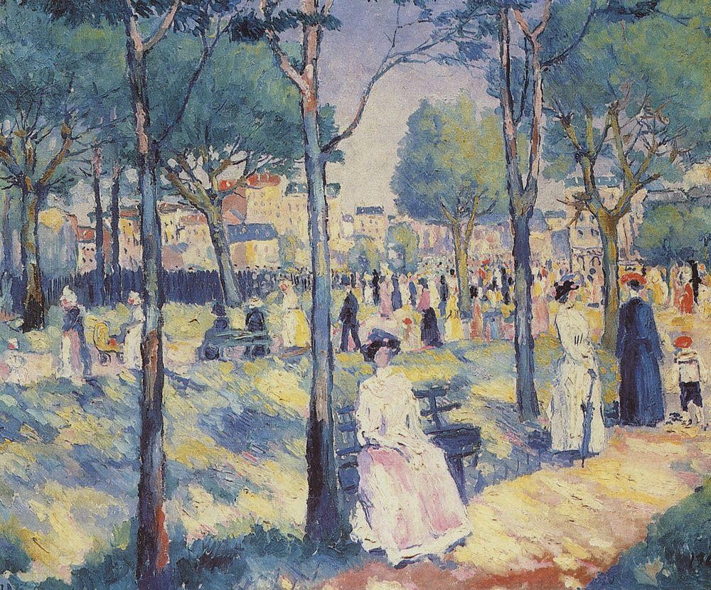 On the Boulevard by Kazimir Malevich