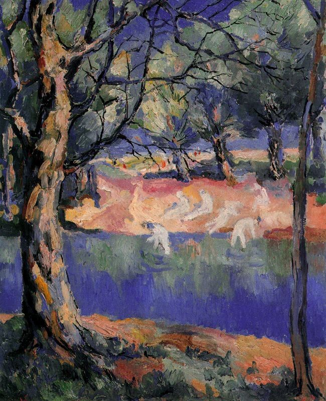 River in Forest by Kazimir Malevich