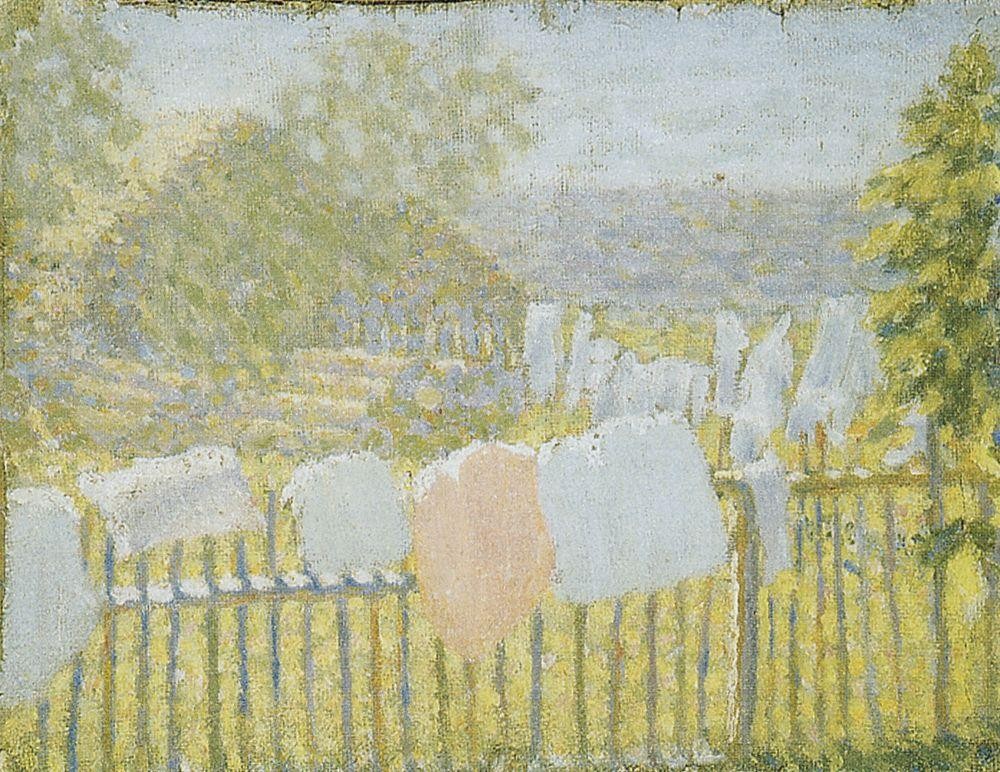 Underwear on the fence by Kazimir Malevich