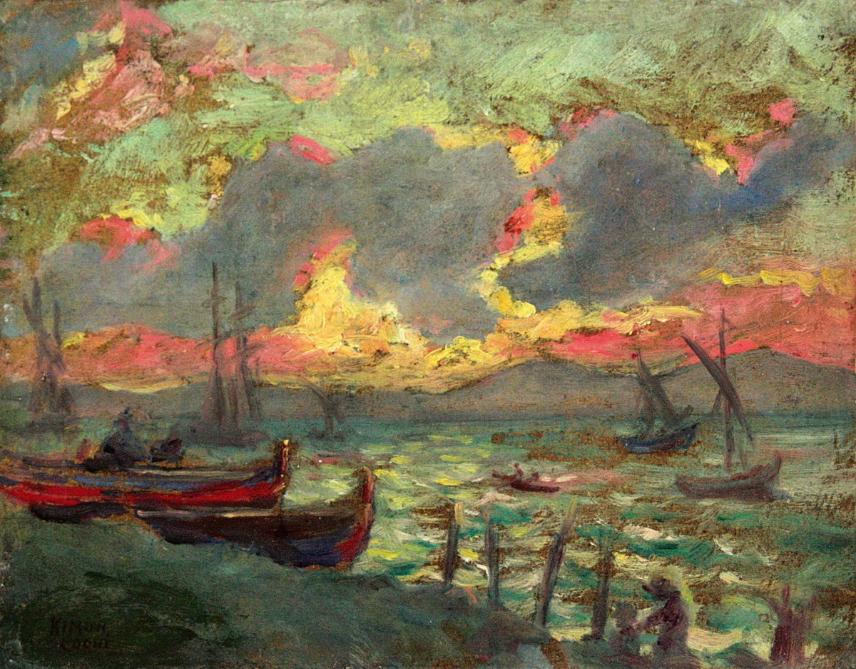 Boats on the Shore by Kimon Loghi