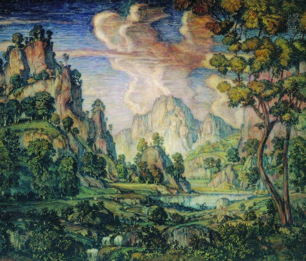 Classical Landscape by Konstantin Bogaevsky
