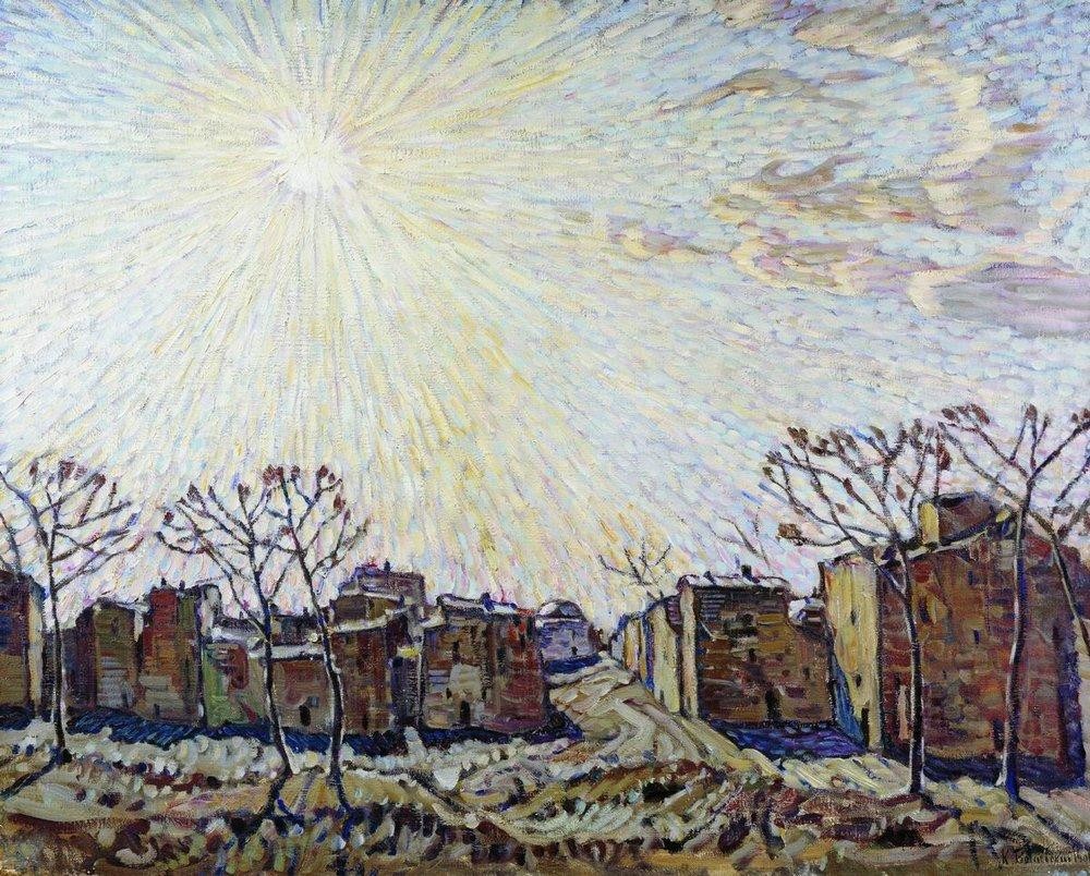 The sun by Konstantin Bogaevsky