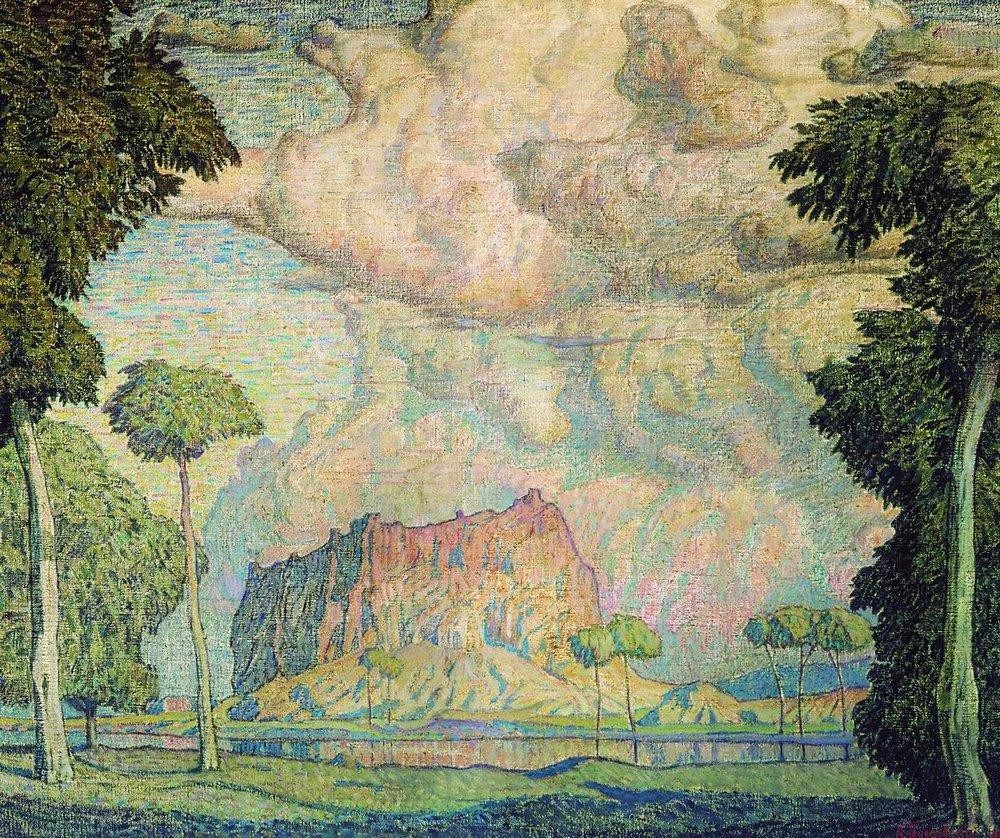 Tropical landscape by Konstantin Bogaevsky