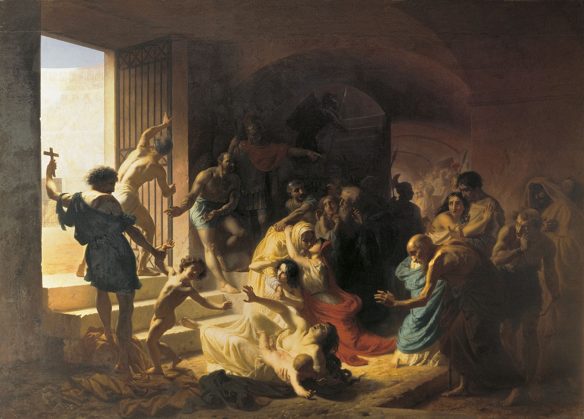 Christian martyrs in the Colosseum by Konstantin Flavitsky