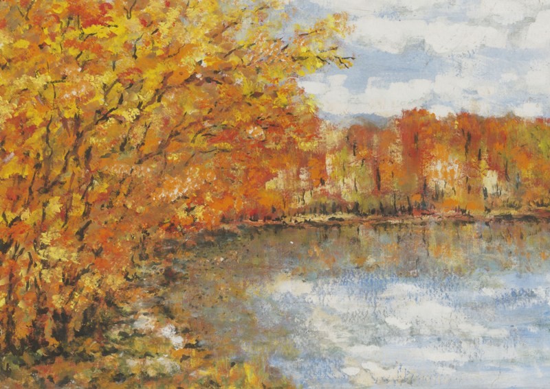 Autumn Lake by Konstantin Gorbatov