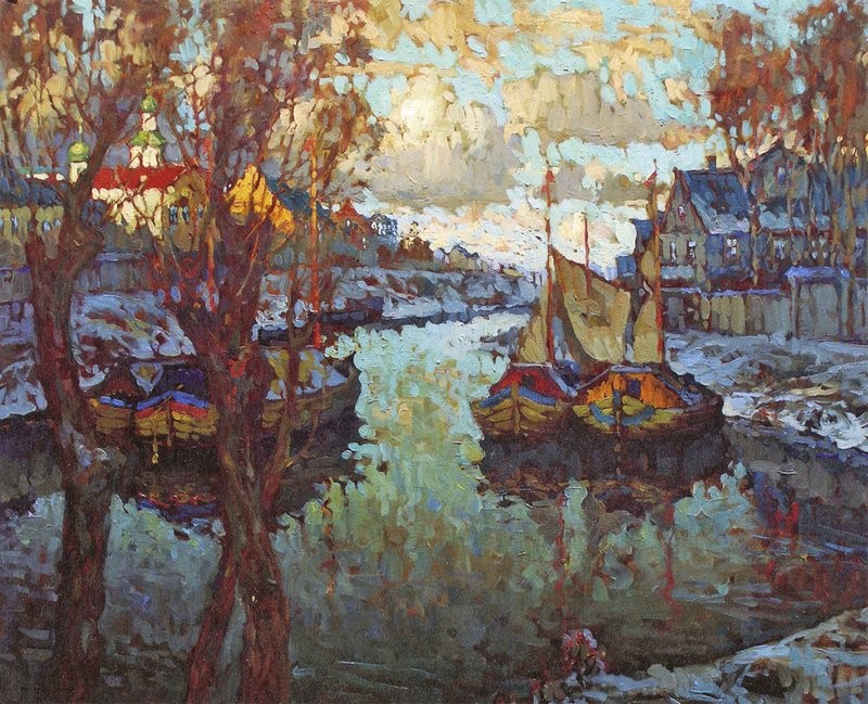 Sunset in Pskov by Konstantin Gorbatov