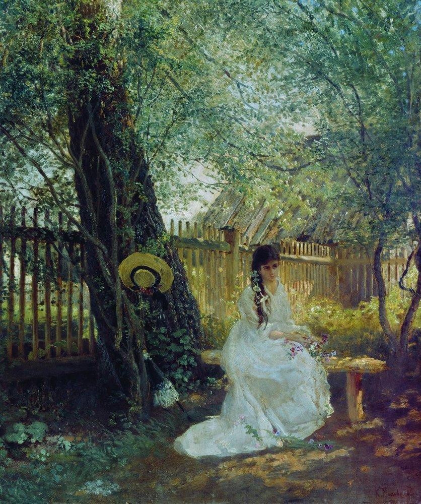 In the Garden by Konstantin Makovsky