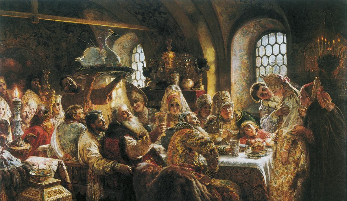 The Boyars' Wedding by Konstantin Makovsky