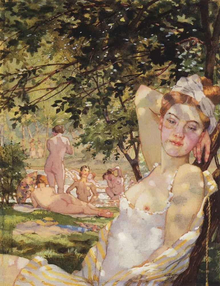 Bathings in the Sun by Konstantin Somov
