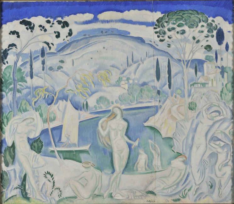 Bathers by Konstantinos Parthenis