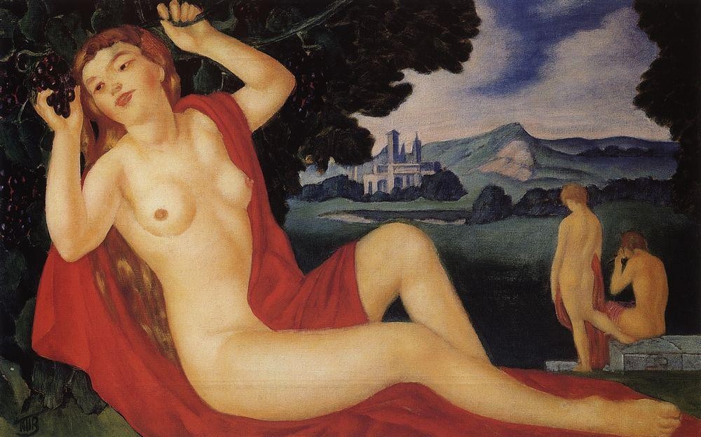 Bacchante by Kuzma Petrov-Vodkin
