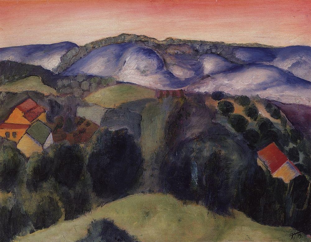 Neighborhoods Khvalynsk by Kuzma Petrov-Vodkin