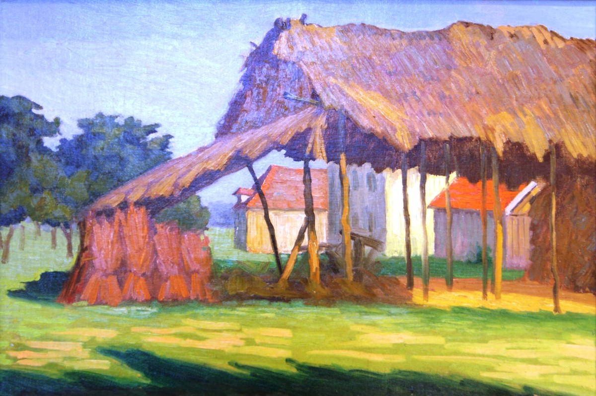 The Thatched-Roofed Shed by Léo Gausson