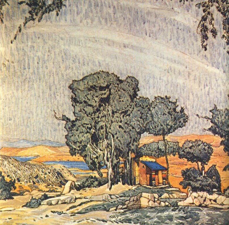 Helene de Sparte set design by Leon Bakst