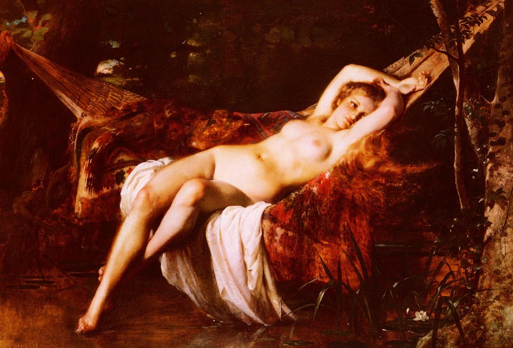 The bather by Léon Bazile Perrault
