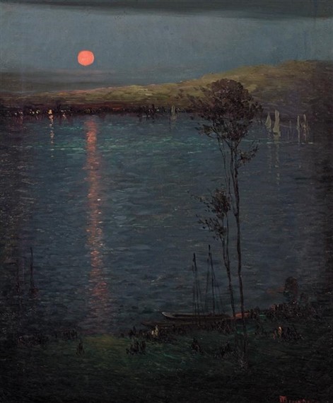 Moon on the Lake by Leon Dabo