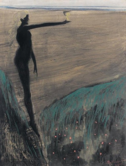 Femme nue tenant une coupe by Leon Spilliaert