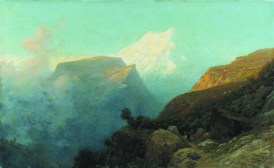 Mist in the mountains. Caucasus. by Lev Lagorio