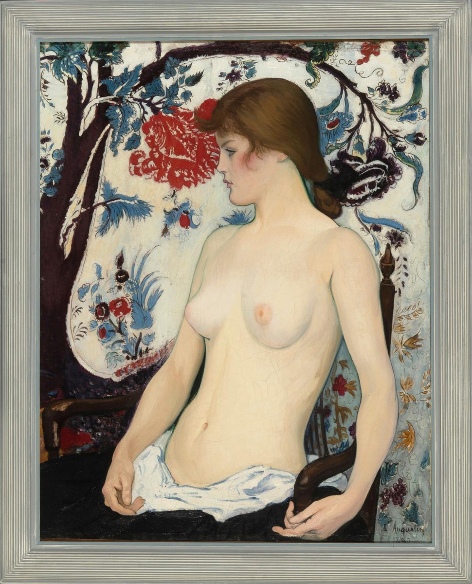 Torso of a Young Woman (Portrait of Juliette Vary) by Louis Anquetin