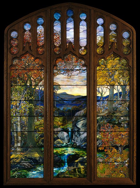 Autumn Landscape by Louis Comfort Tiffany