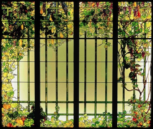 Door panels by Louis Comfort Tiffany