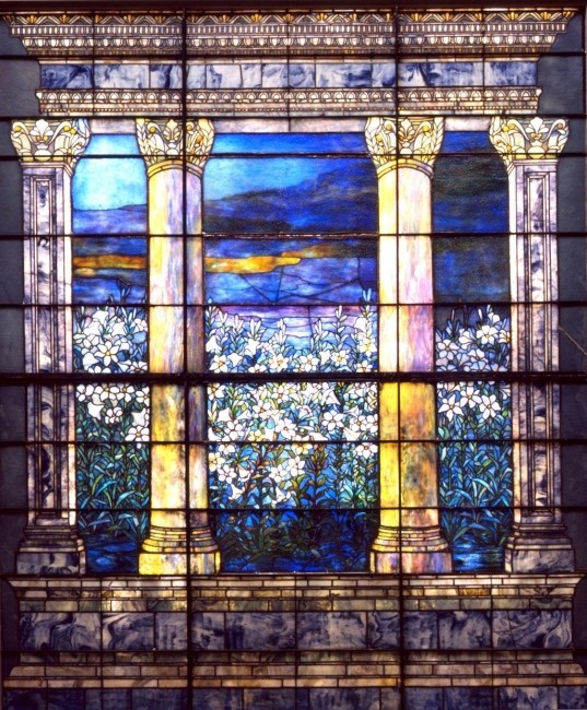 Field of Lilies window by Louis Comfort Tiffany