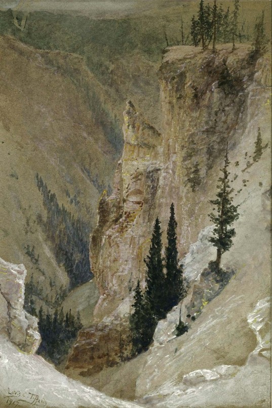 Yellowstone Canyon by Louis Comfort Tiffany