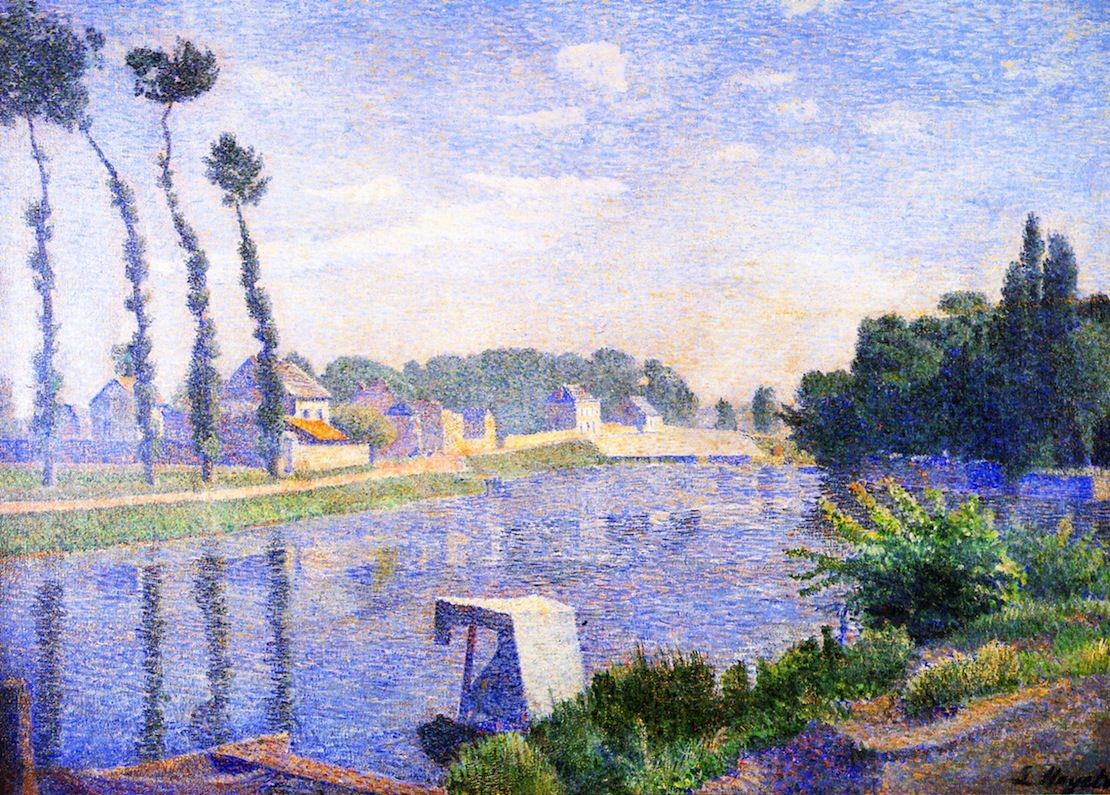 Banks of the Oise, Pointose by Louis Hayet