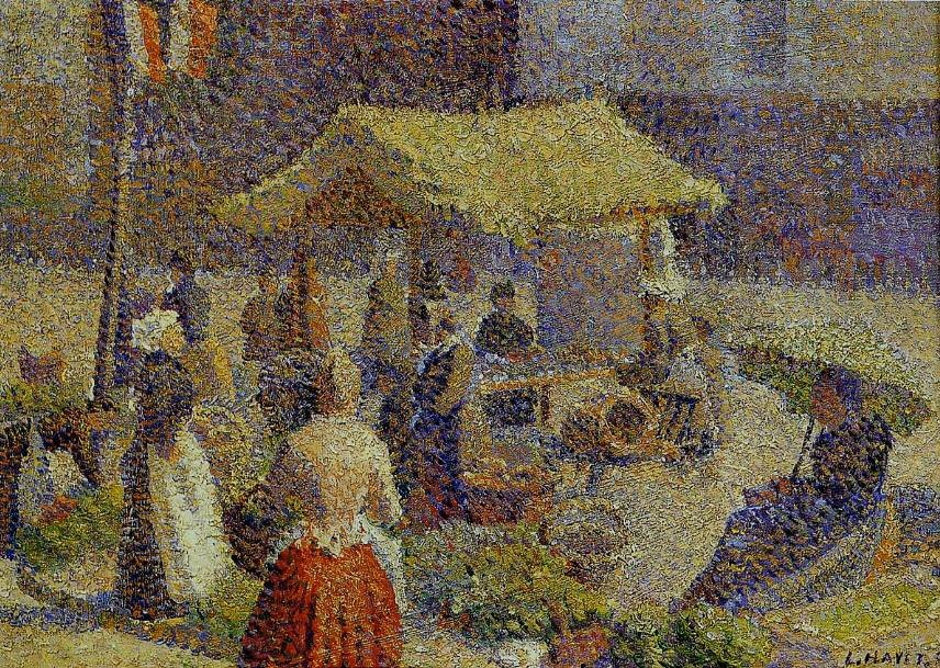 Le Marché by Louis Hayet