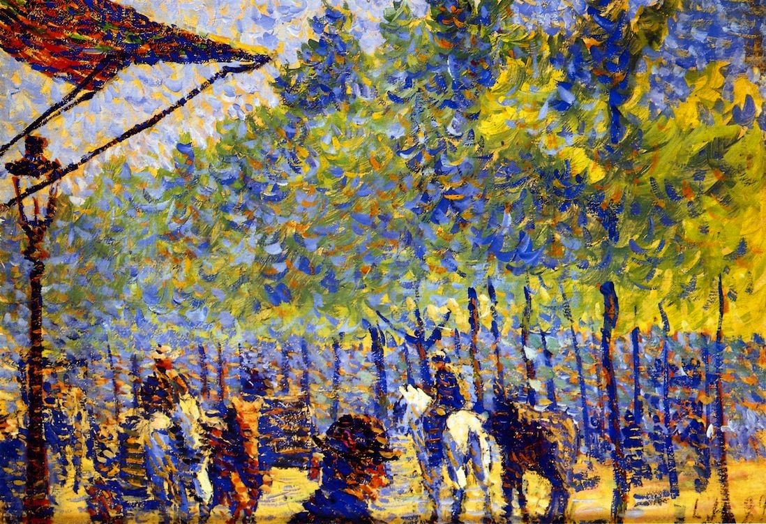 Street Scene in Paris by Louis Hayet