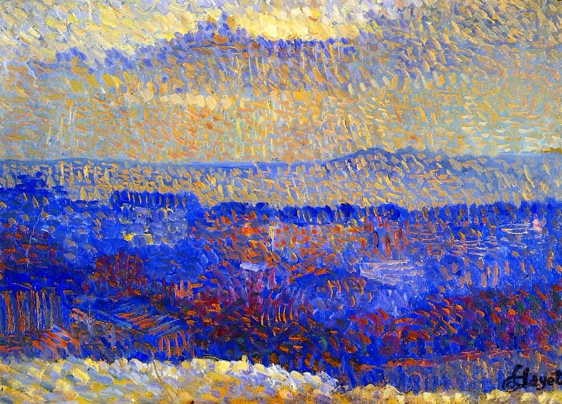 Sun Behind the Clouds by Louis Hayet