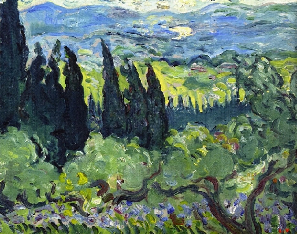 Italian Landscape, Cypresses by Louis Valtat