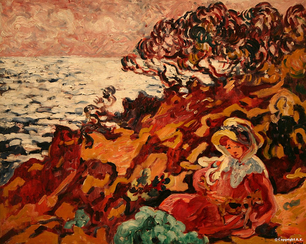 Woman at the Seaside by Louis Valtat