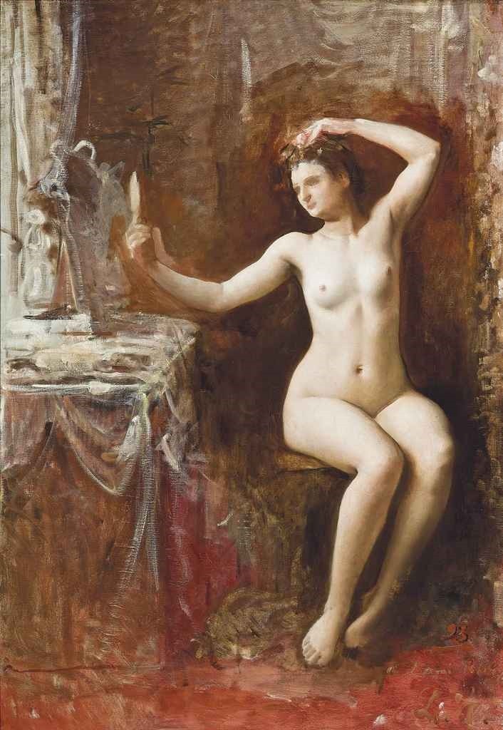 In the Boudoir by Louise Abbéma