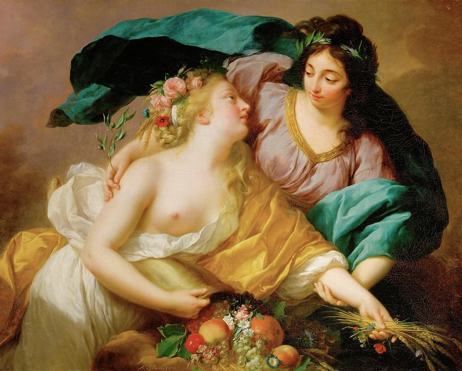 Peace brings abundance by Louise Elisabeth Vigee Le Brun