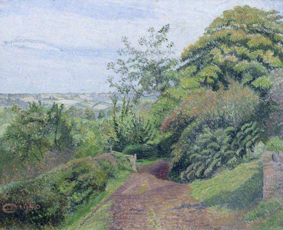 A Muddy Lane, Hewood, Dorset by Lucien Pissarro
