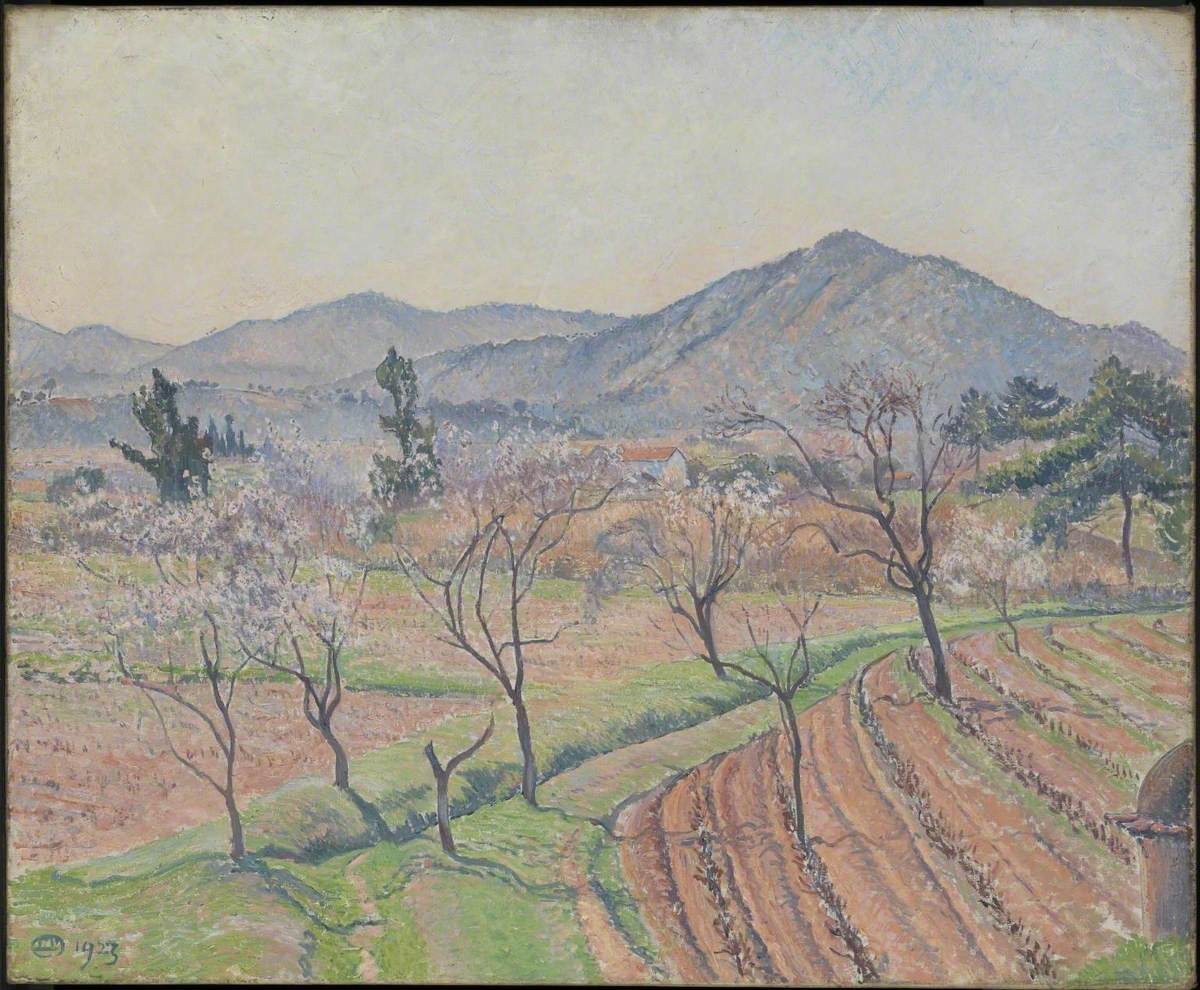 Almond Trees, Le Lavandou by Lucien Pissarro