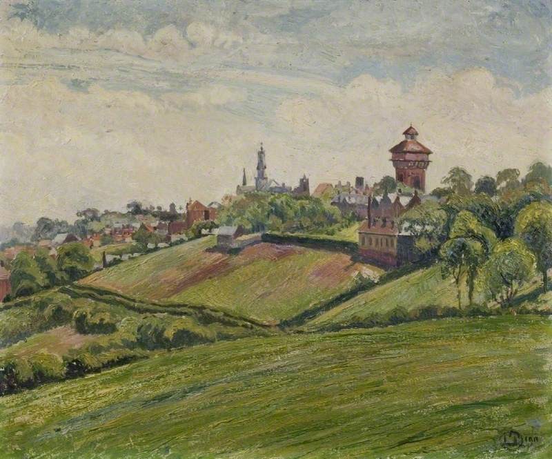 Colchester from Sheepen Hill by Lucien Pissarro