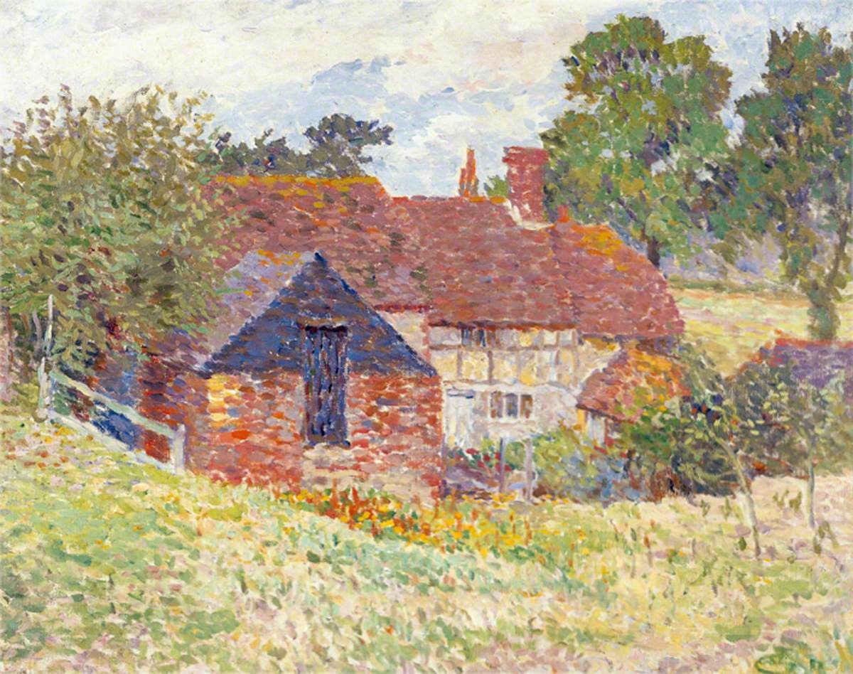 Cottage at Storrington by Lucien Pissarro