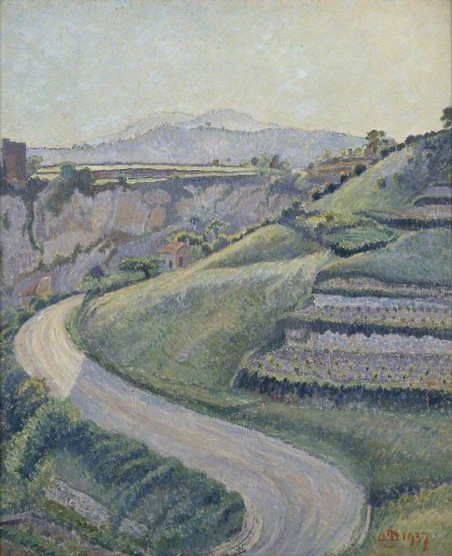 La Nouvelle Route, Cotignac by Lucien Pissarro