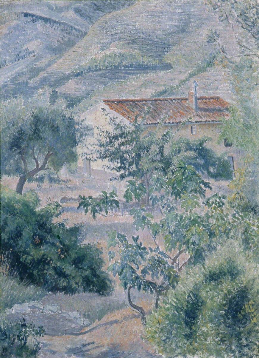 Le Cabanon, Le Lavandou by Lucien Pissarro