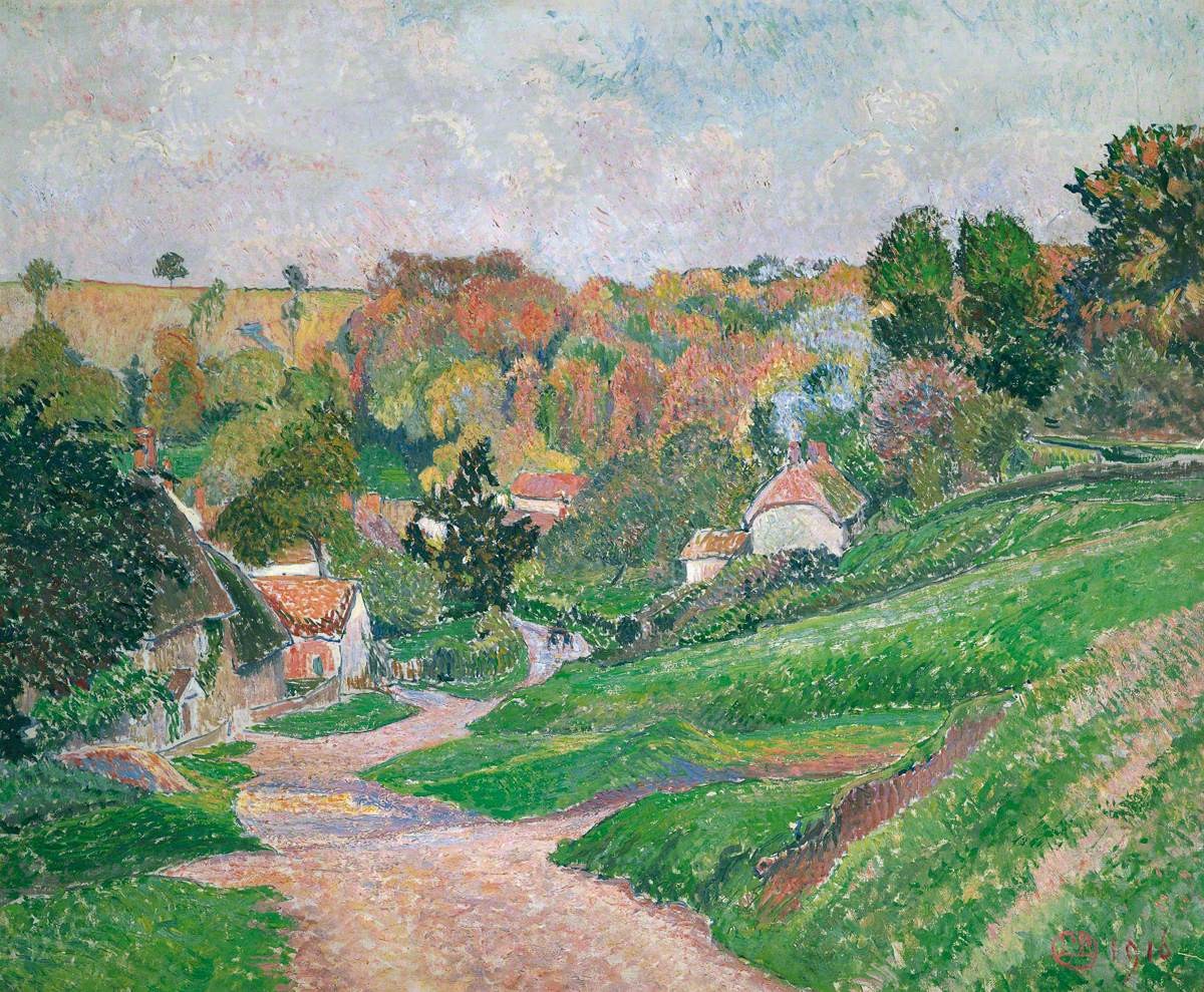 Milton, East Knoyle by Lucien Pissarro