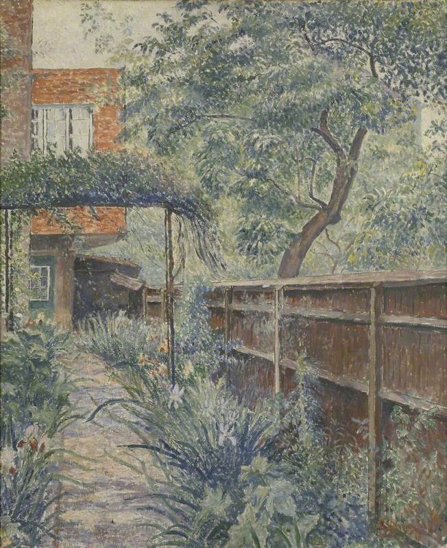 My Studio Garden by Lucien Pissarro