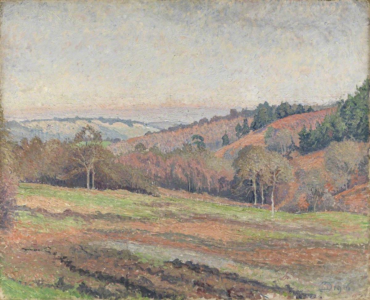 Old Mark's Field, Coldharbour, Surrey by Lucien Pissarro