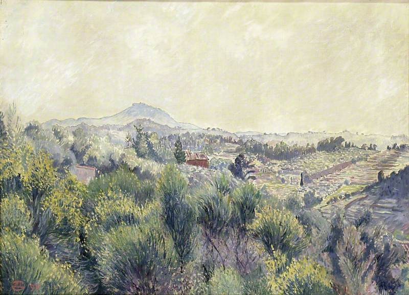 Six Fours from Chemin De L'Hubac by Lucien Pissarro