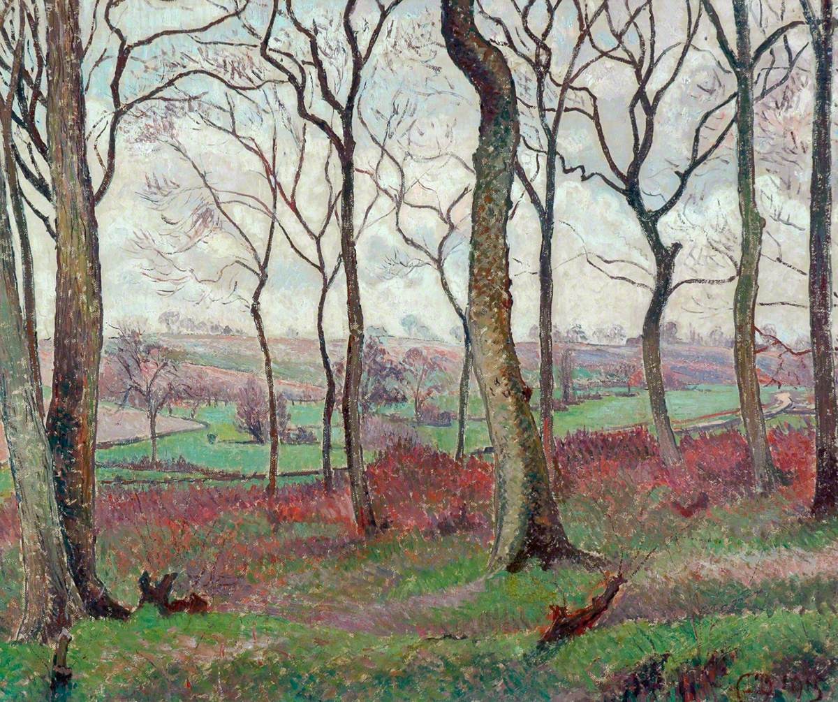 The Dunmow Road from Tilty Wood by Lucien Pissarro