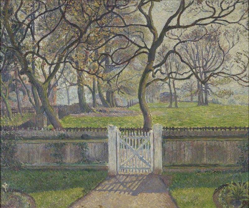 The Garden Gate, Epping by Lucien Pissarro