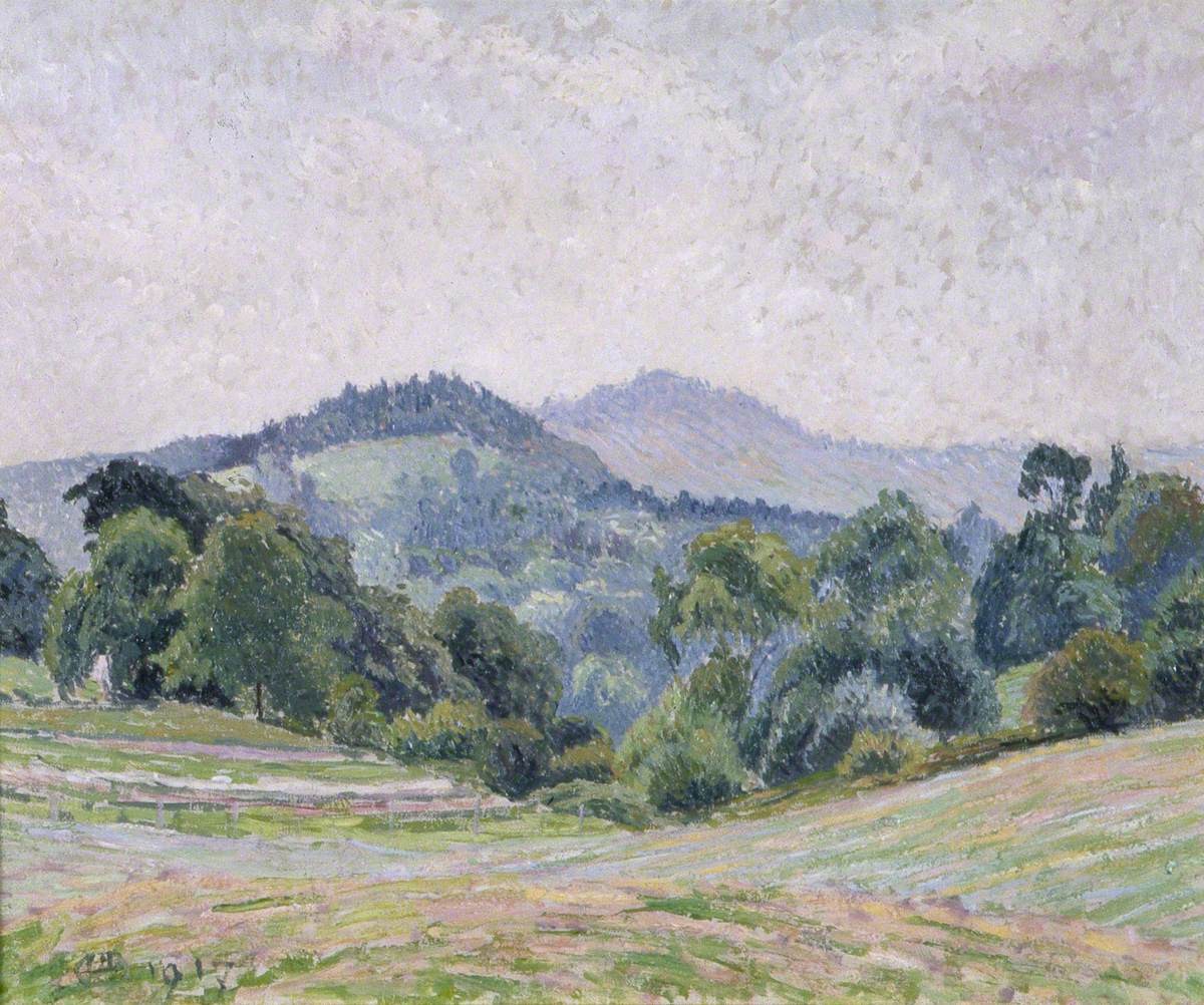 The Hills from Hayfield Green by Lucien Pissarro
