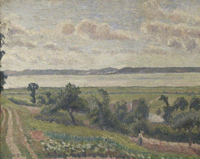 View over the Estuary, Harfleur by Lucien Pissarro